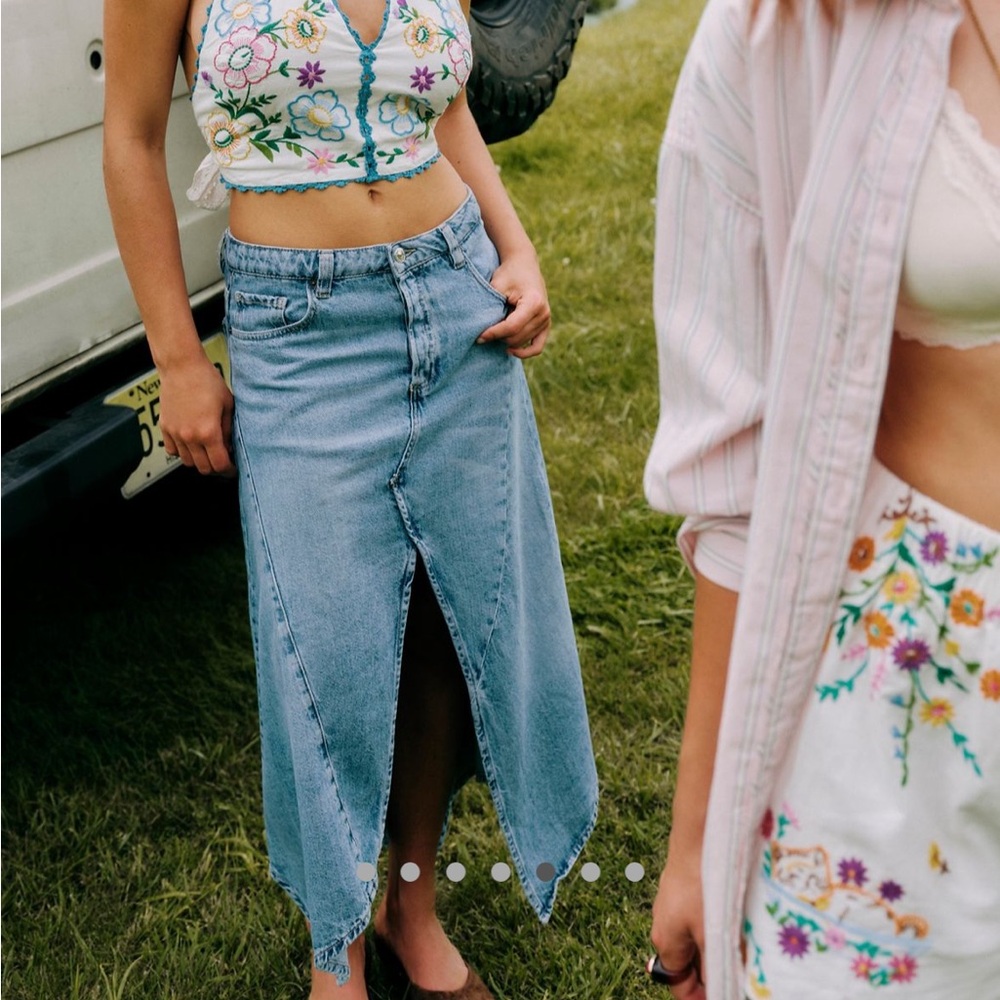 Free People/ We the Free Aquarius Maxi Skirt 30